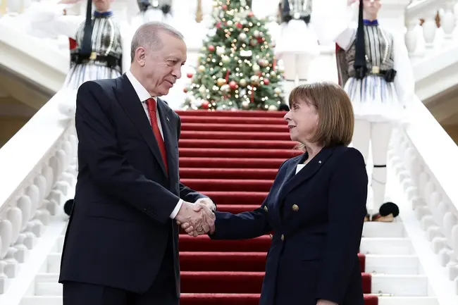 Η Κατερίνα Σακελλαροπούλου και ο Ταγίπ Ερντογάν