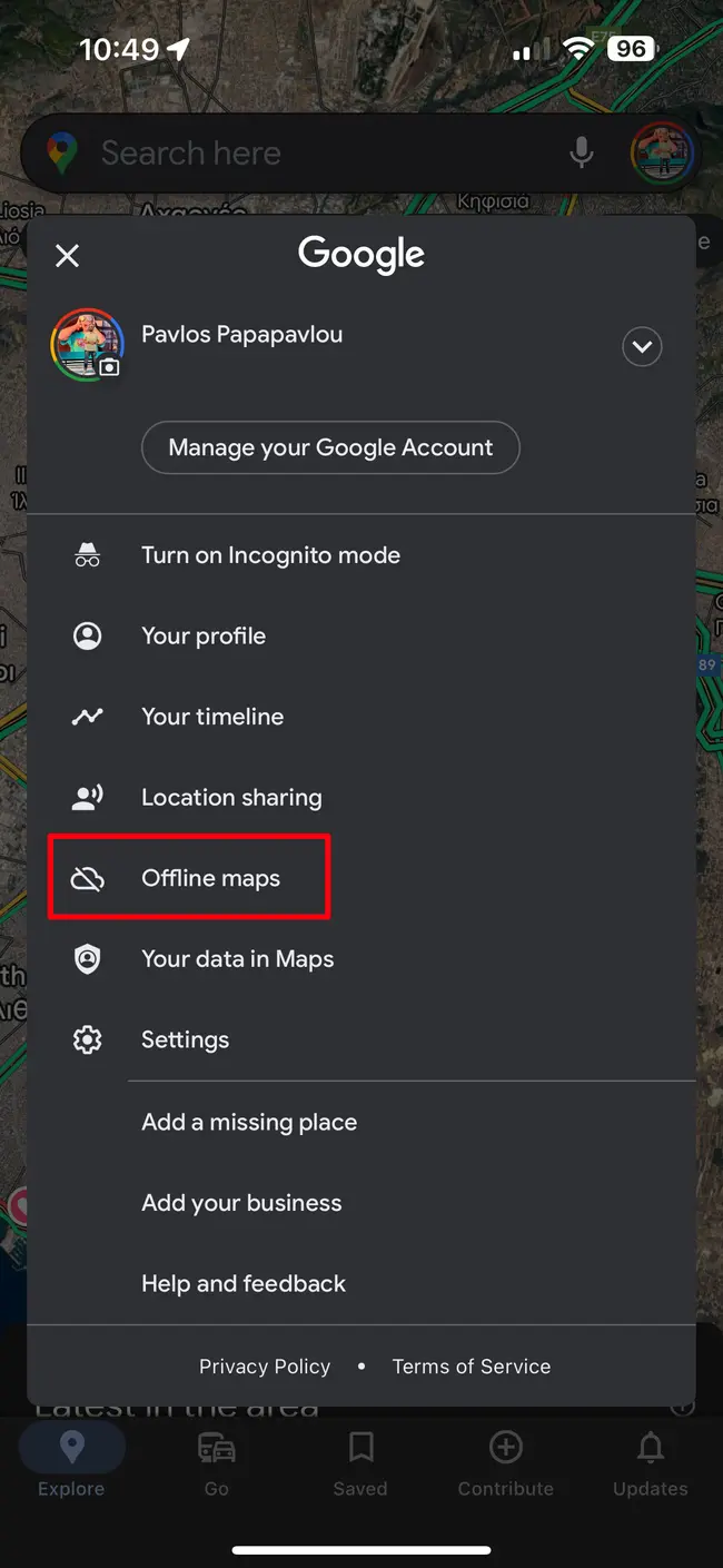 Google Maps Offline