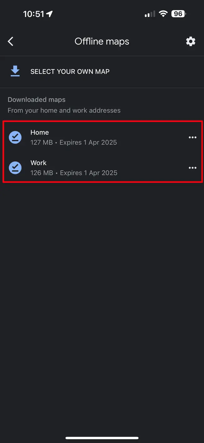 Google Maps Offline