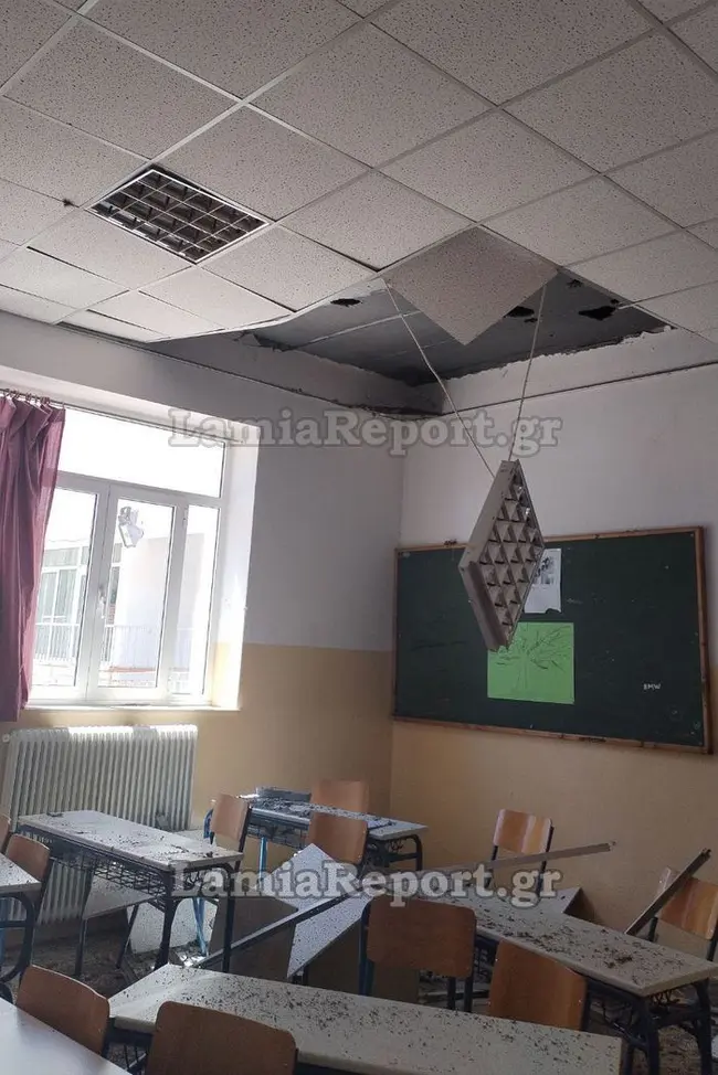 Κατάρρευση ψευδοροφής στη Φθιώτιδα