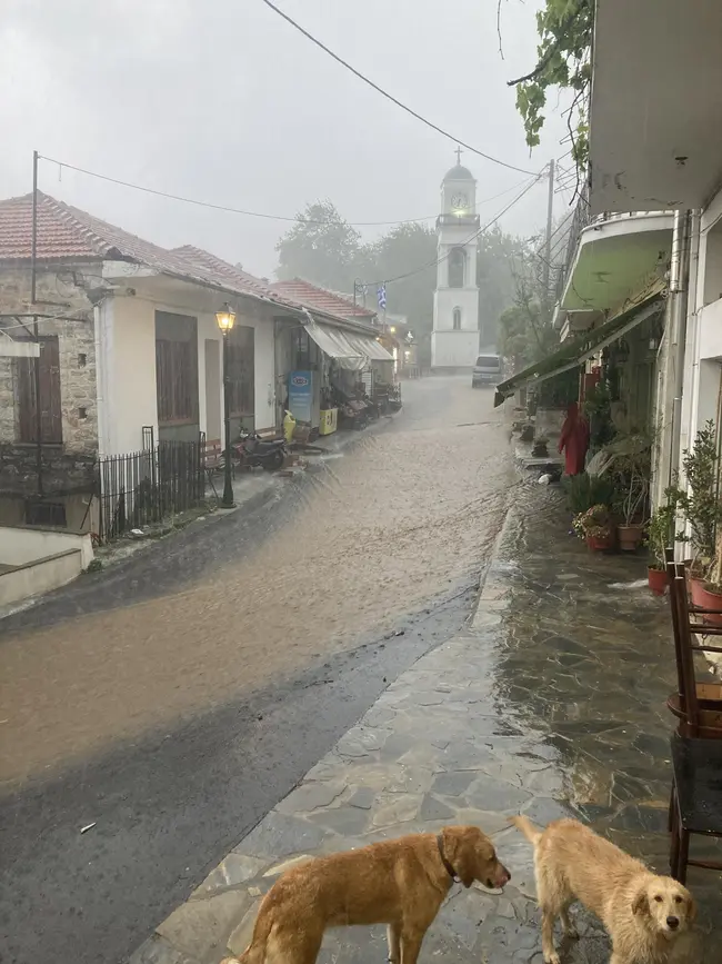 Κακοκαιρία στο Πήλιο