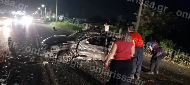 Σοβαρό τροχαίο στη Λάρισα