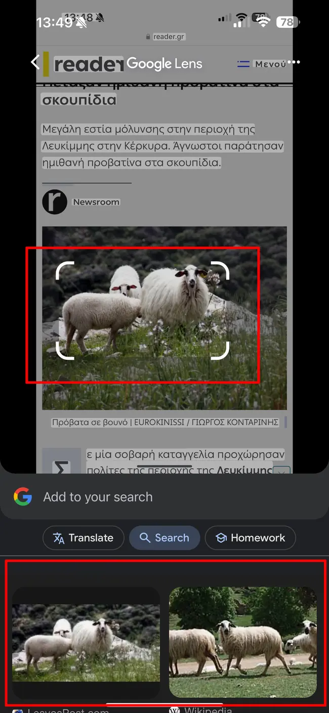 iPhone Cirlce to Search