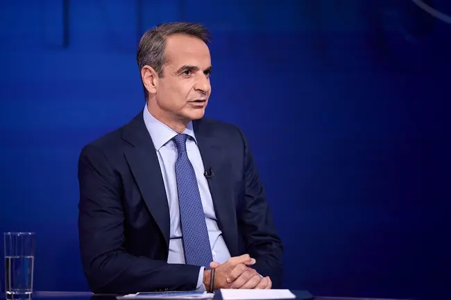 Ο Κυριάκος Μητσοτάκης στην ΕΡΤ
