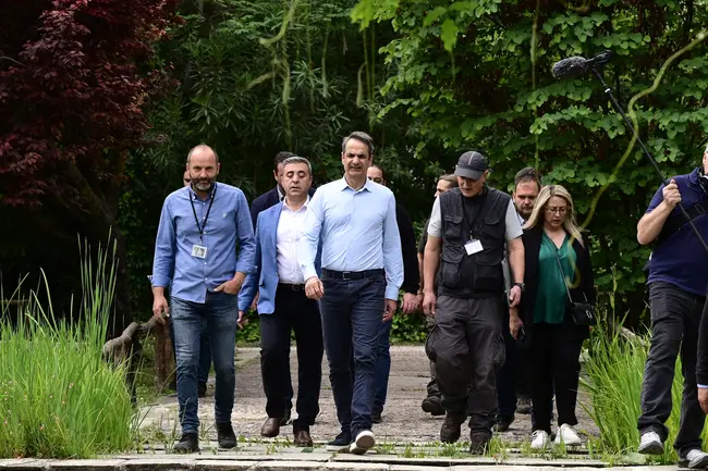 Επίσκεψη Μητσοτάκη στον Διομήδειο Βοτανικό Κήπο