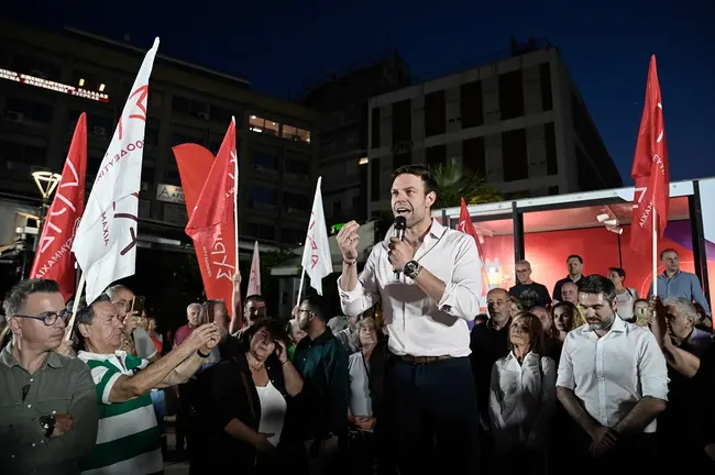 Ο Στέφανος Κασσελάκης στη Λαμία