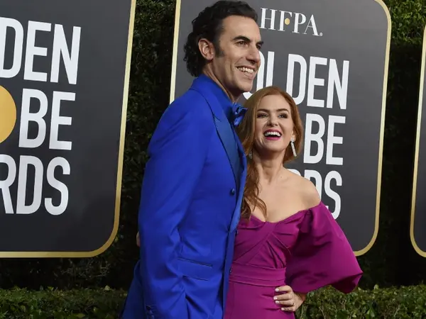 Η Isla Fisher με τον σύζυγό της, Sacha Baron Cohen