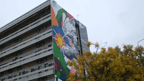 Μια τοιχογραφία κατά των εξαρτήσεων στο Ιπποκράτειο νοσοκομείο