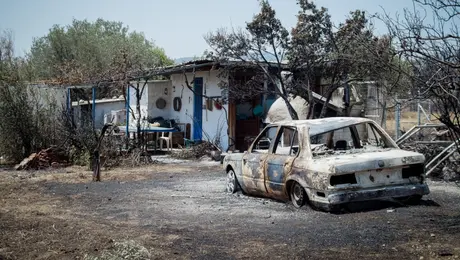 Καμένες περιουσίες στη Ρόδο, μετά την φωτιά