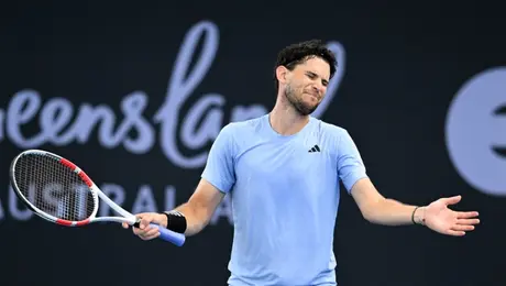 Ο Dominic Thiem στο Brisbane International 