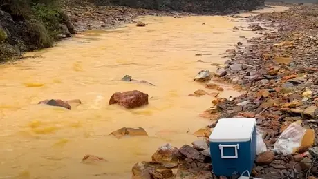 Ένα από τα επηρεασμένα ποτάμια